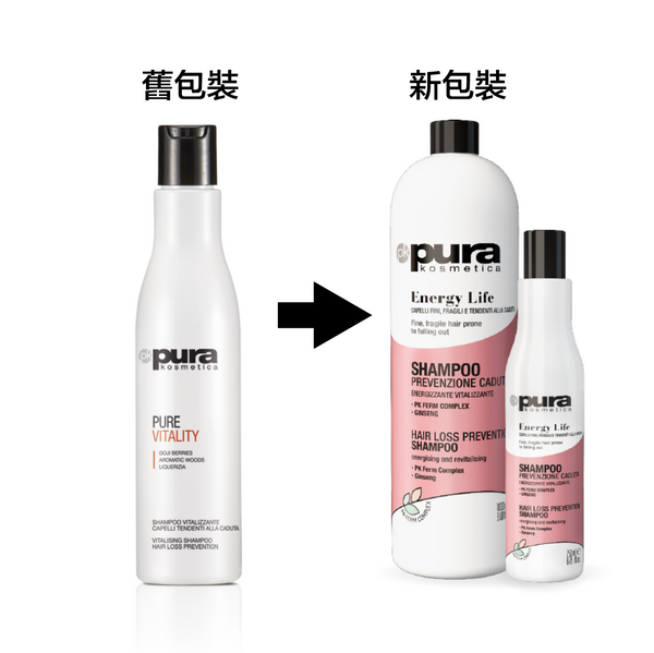 Pura kosmetica 防止脫髮洗髮水 Vitalising Shampoo