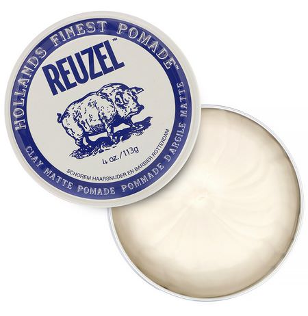 Reuzel Clay Matte Pomade 白豬水洗式無光澤髮油